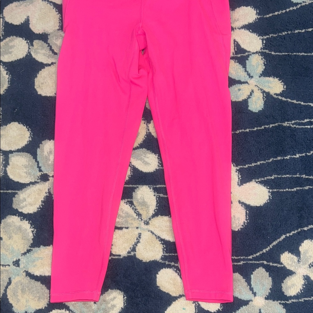 Gap Fit Women’s Large Bright Hot Pink High-Waist Leggings - Picture 4 of 10